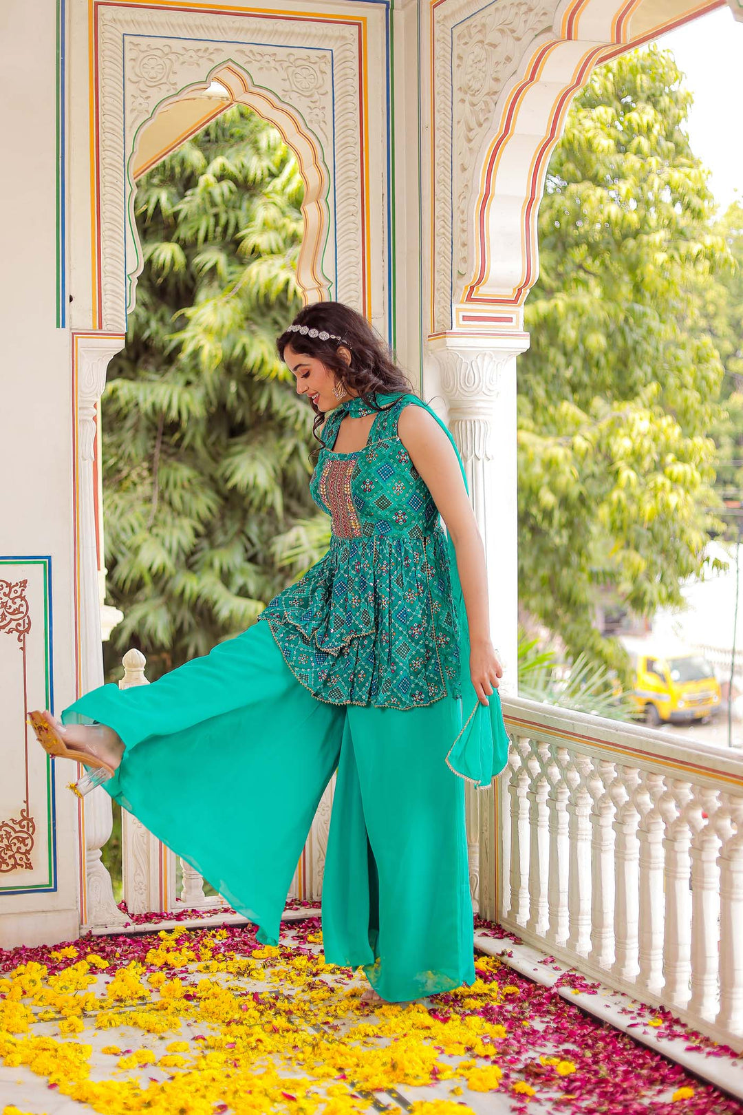 Rama Chinon Silk Palazzo Suit