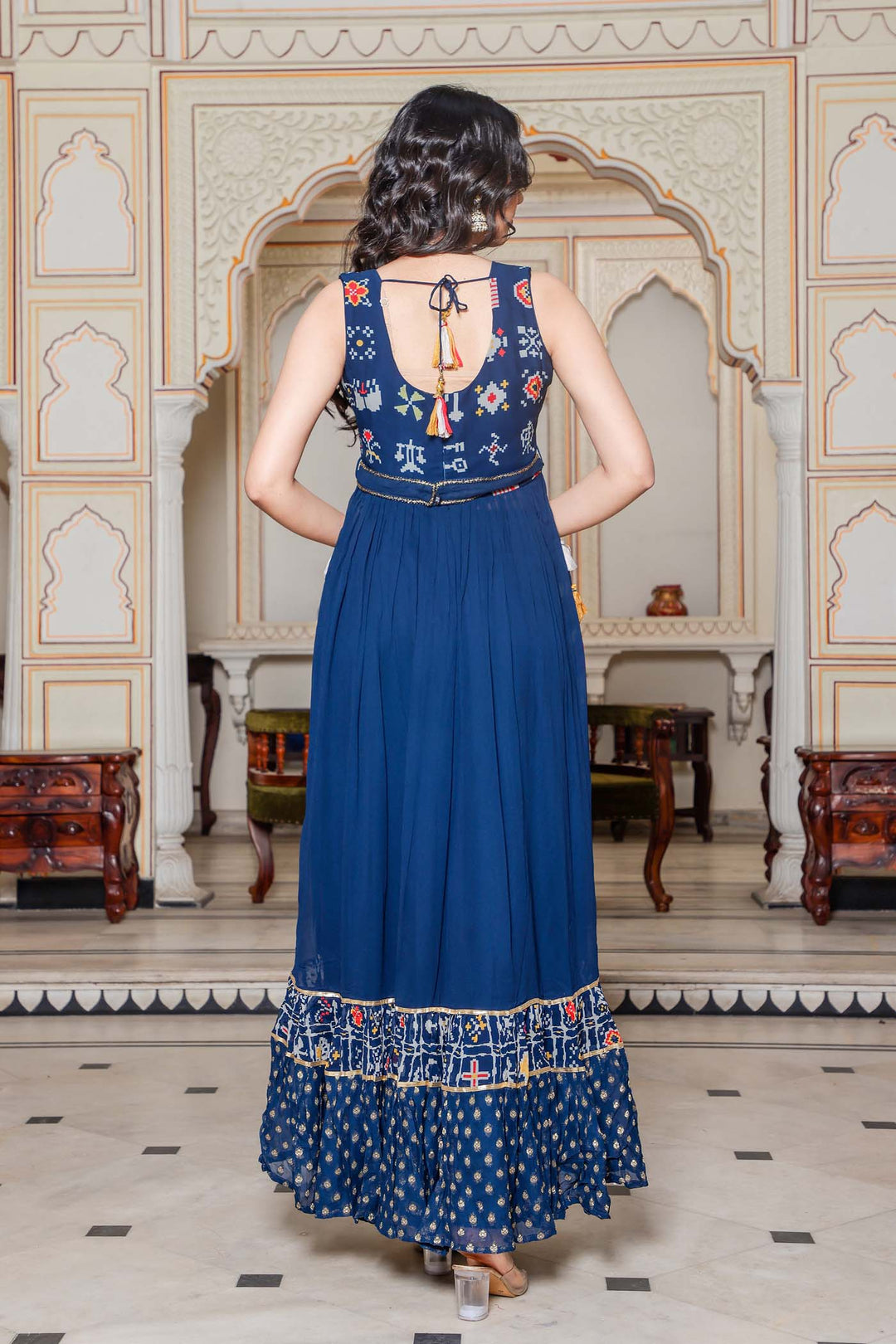 Indigo Blue Naira Cut Kurta Set