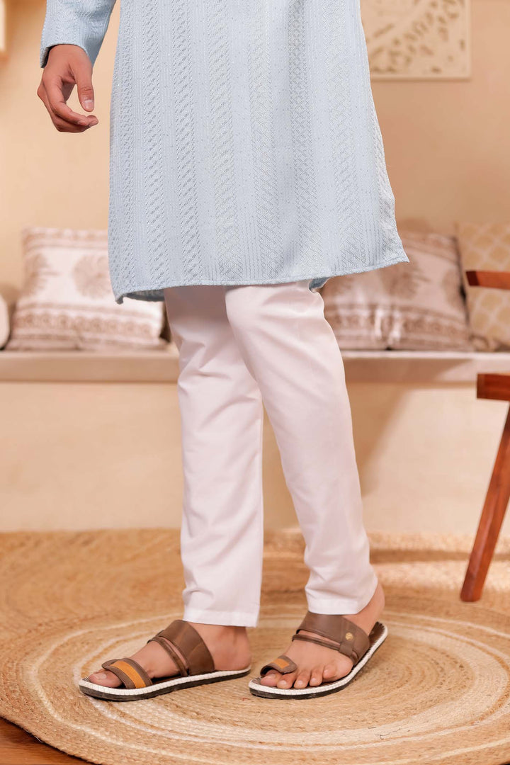 Sky Blue Soft Silk Kurta Suit with Thread and Sequin work all over.