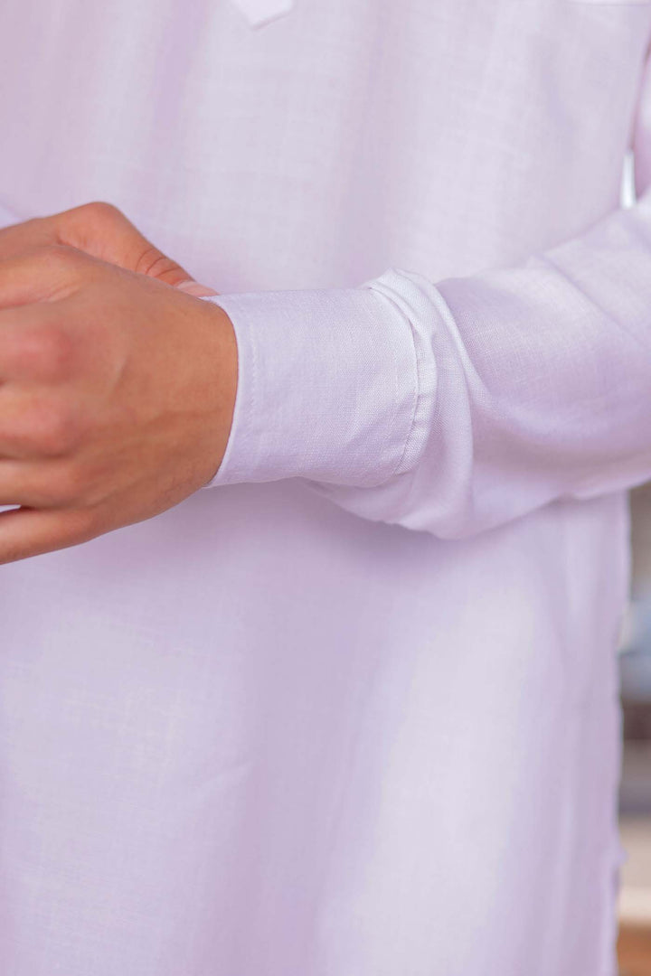 White Pathani Kurta Suit