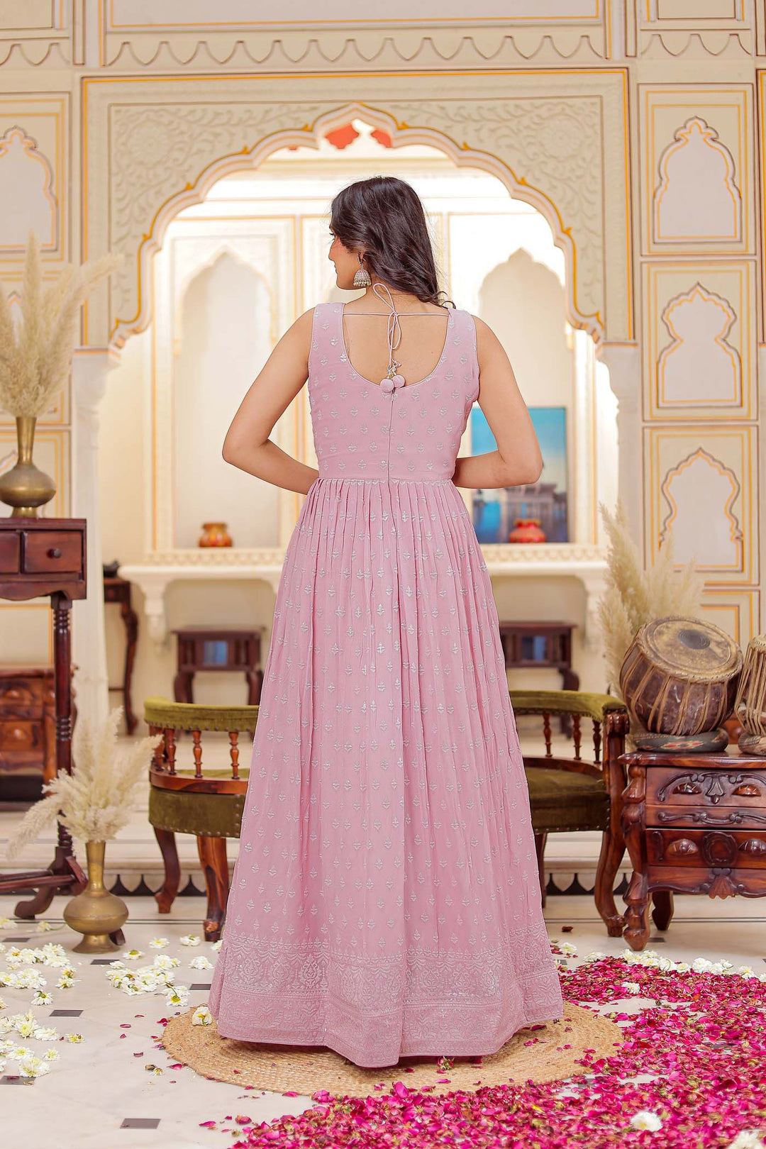 Dusty Pink Anarkali Suit