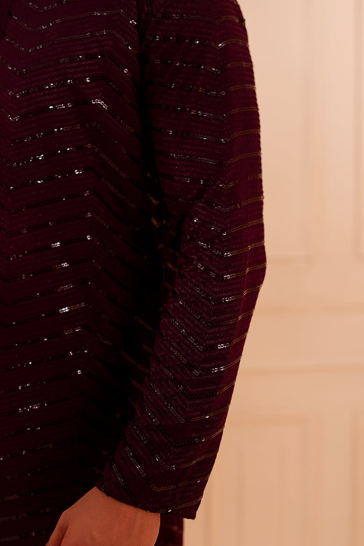 Intricate Plum Kurta suit